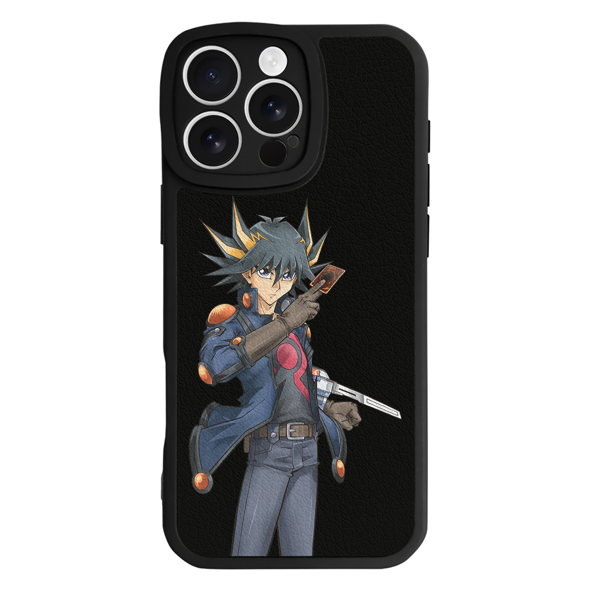 （画像用） 遊☆戯☆王 Yu-Gi-Oh! 【iPhone 16シリーズ対応】シリコンスマホケース（レザー調） 材質：シリコン